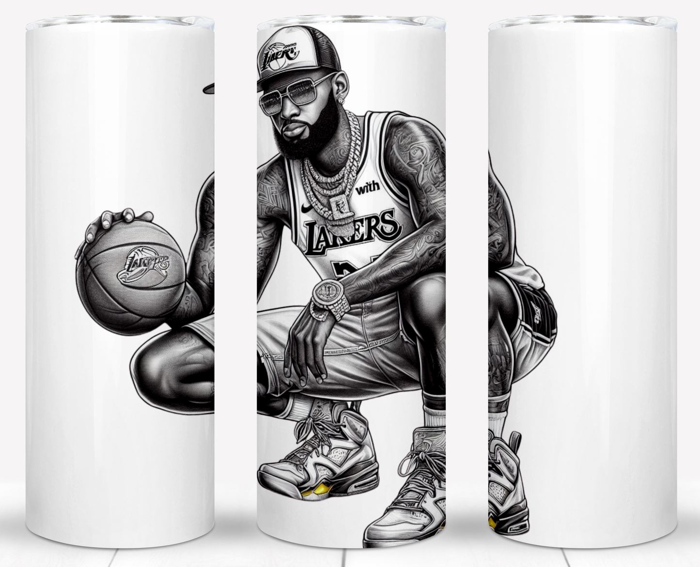 Basketball Sublimation 20oz Tumbler Images Bundle