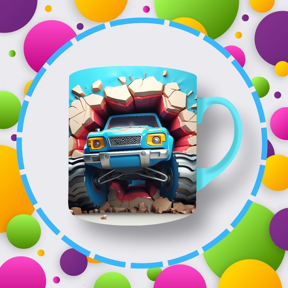 3D Cartoon Sublimation Mug/Kids Tumblers/Pillow Images Bundle