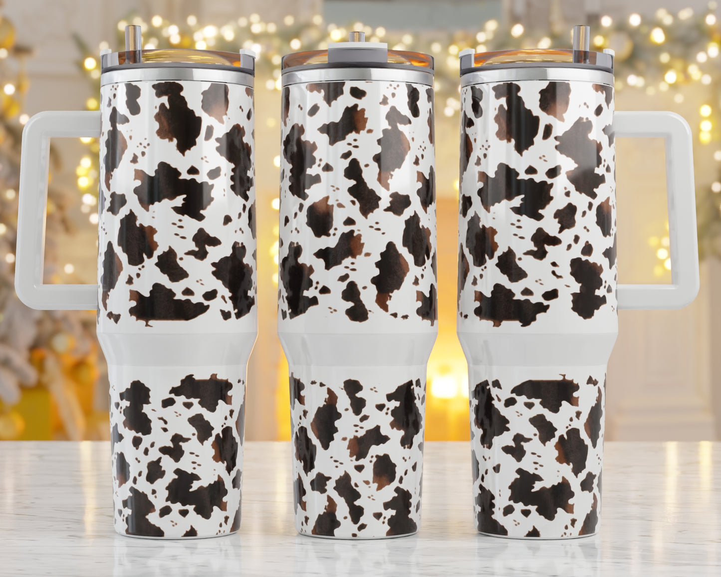 Cow Sublimation 40oz Tumbler Image