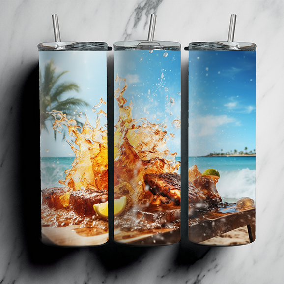 60 Beach Sublimation Tumbler Images Bundle 20 oz