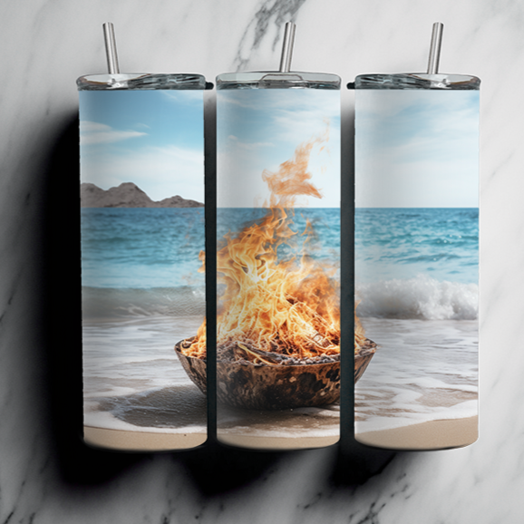 60 Beach Sublimation Tumbler Images Bundle 20 oz