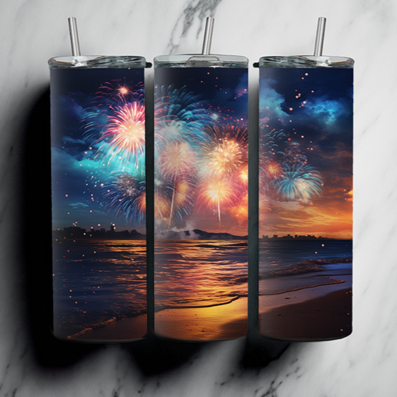 60 Beach Sublimation Tumbler Images Bundle 20 oz