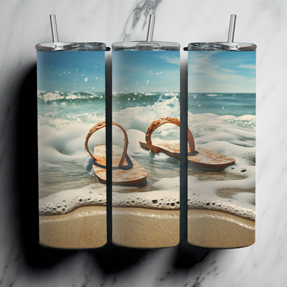 60 Beach Sublimation Tumbler Images Bundle 20 oz