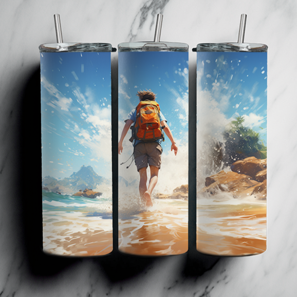 60 Beach Sublimation Tumbler Images Bundle 20 oz