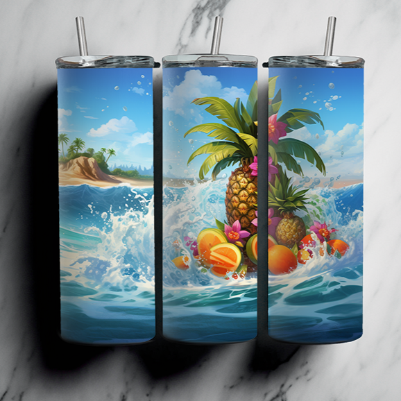 60 Beach Sublimation Tumbler Images Bundle 20 oz