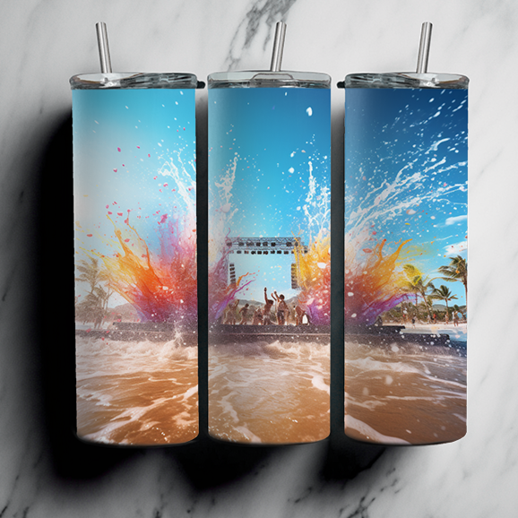 60 Beach Sublimation Tumbler Images Bundle 20 oz
