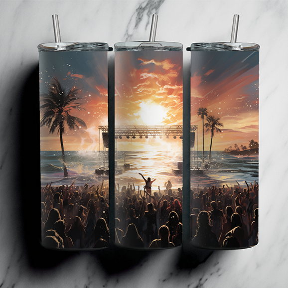 60 Beach Sublimation Tumbler Images Bundle 20 oz