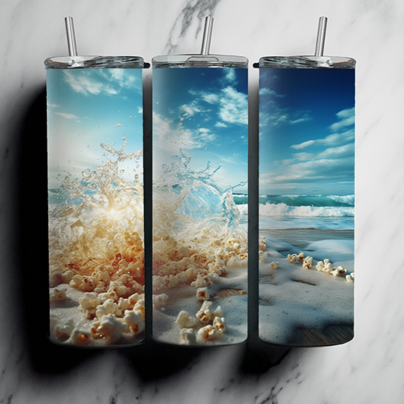 60 Beach Sublimation Tumbler Images Bundle 20 oz
