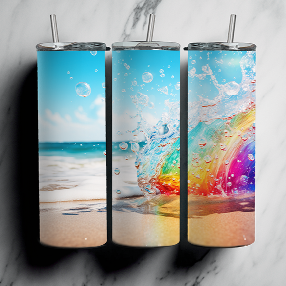 60 Beach Sublimation Tumbler Images Bundle 20 oz