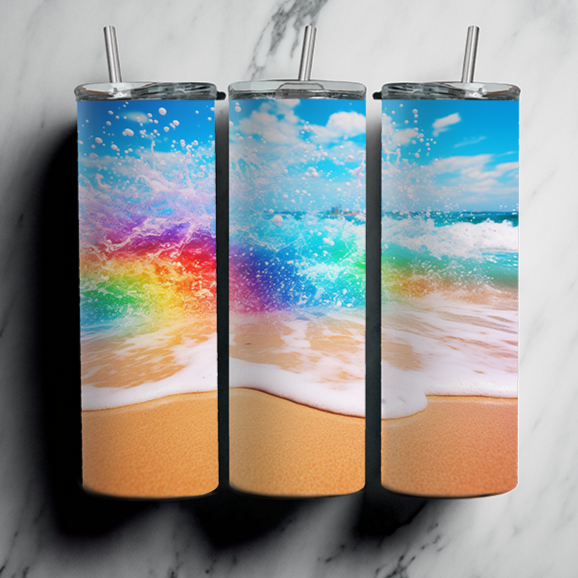 60 Beach Sublimation Tumbler Images Bundle 20 oz