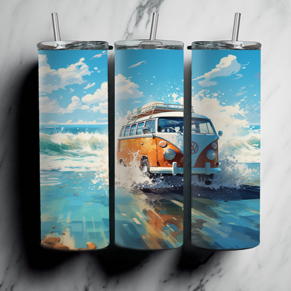 60 Beach Sublimation Tumbler Images Bundle 20 oz