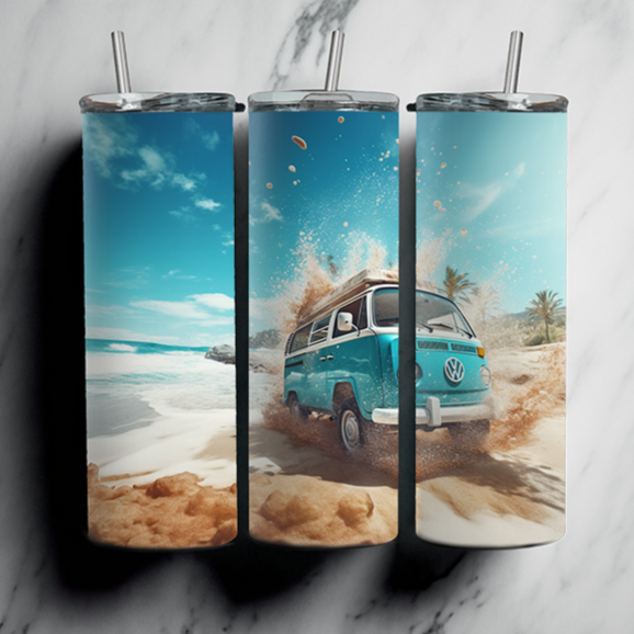 60 Beach Sublimation Tumbler Images Bundle 20 oz