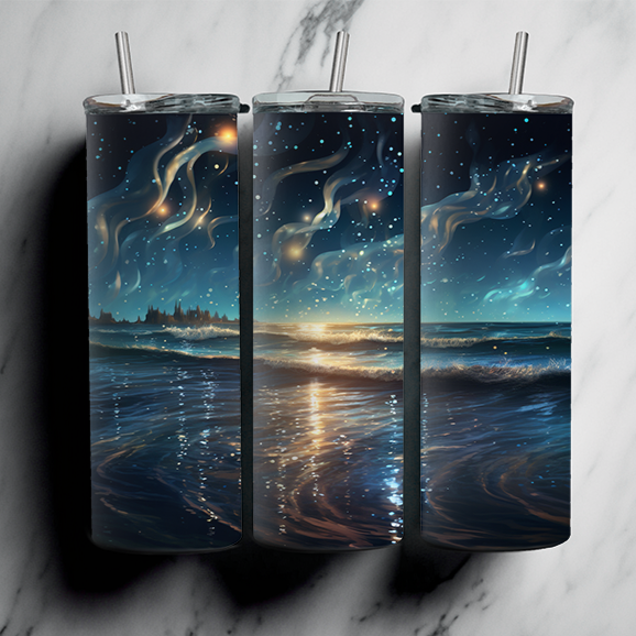 60 Beach Sublimation Tumbler Images Bundle 20 oz