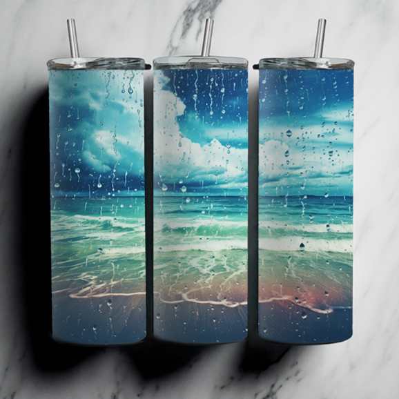 60 Beach Sublimation Tumbler Images Bundle 20 oz