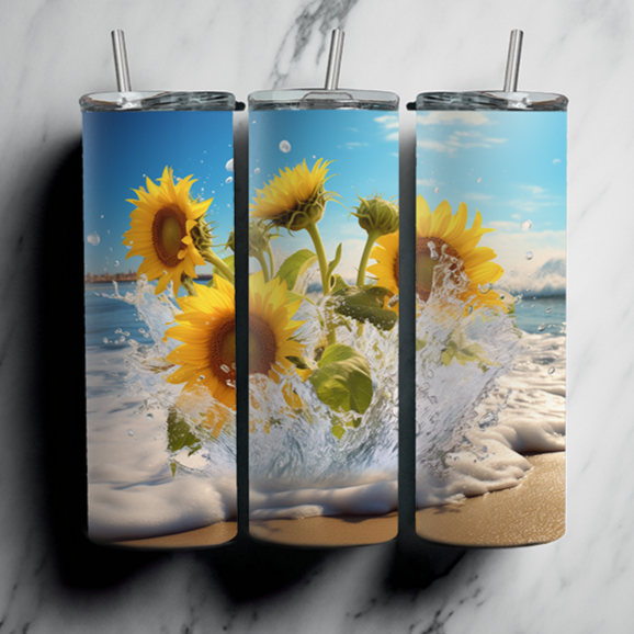 60 Beach Sublimation Tumbler Images Bundle 20 oz
