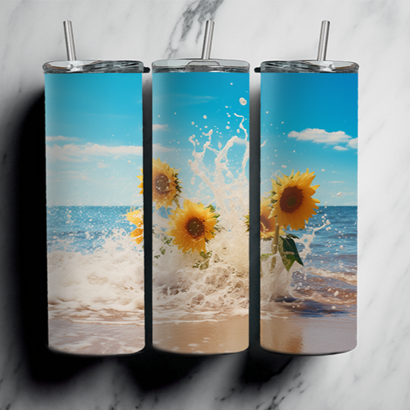 60 Beach Sublimation Tumbler Images Bundle 20 oz