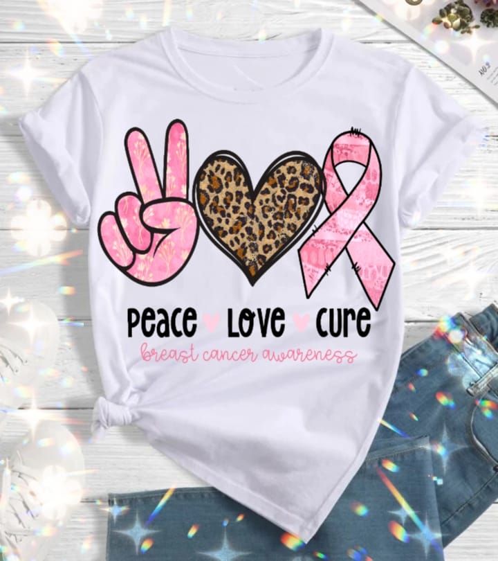 12 Breast Cancer Sublimation T-Shirt Image Bundle