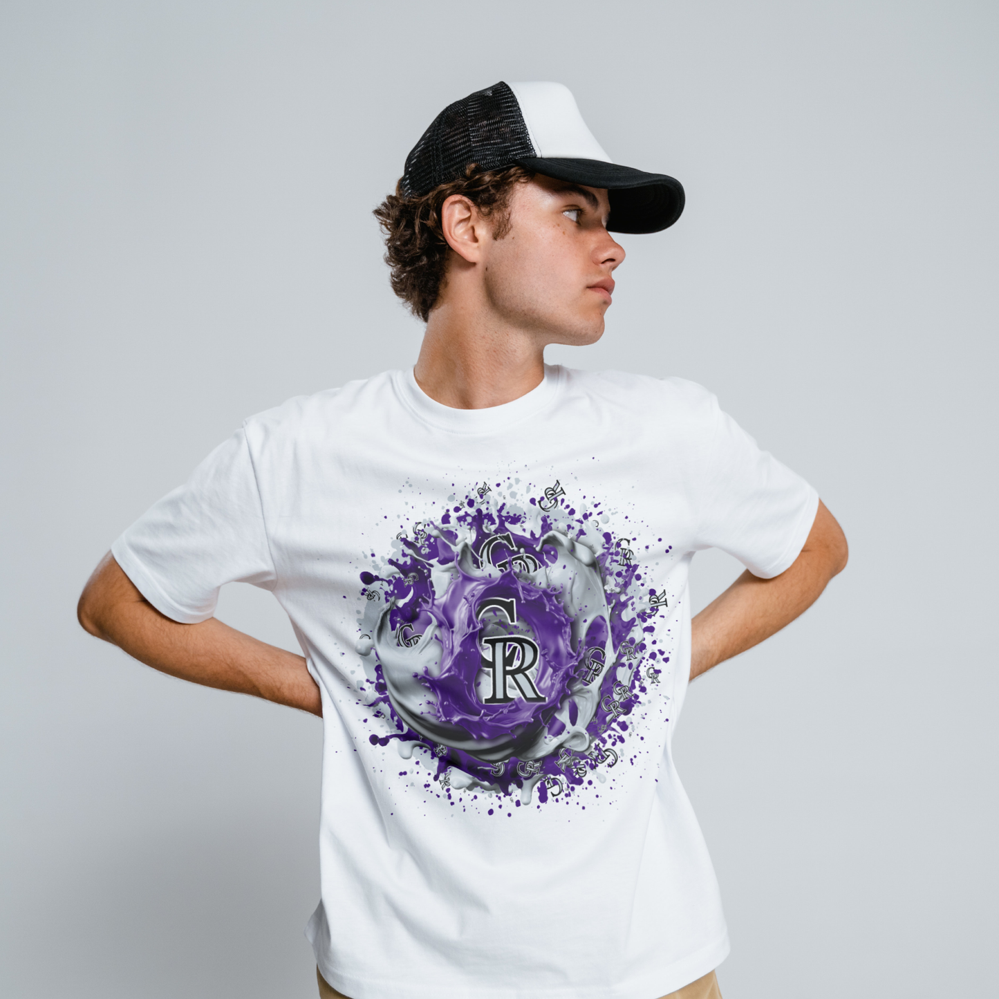 Baseball Splatter Sublimation/DTF T-shirt Images
