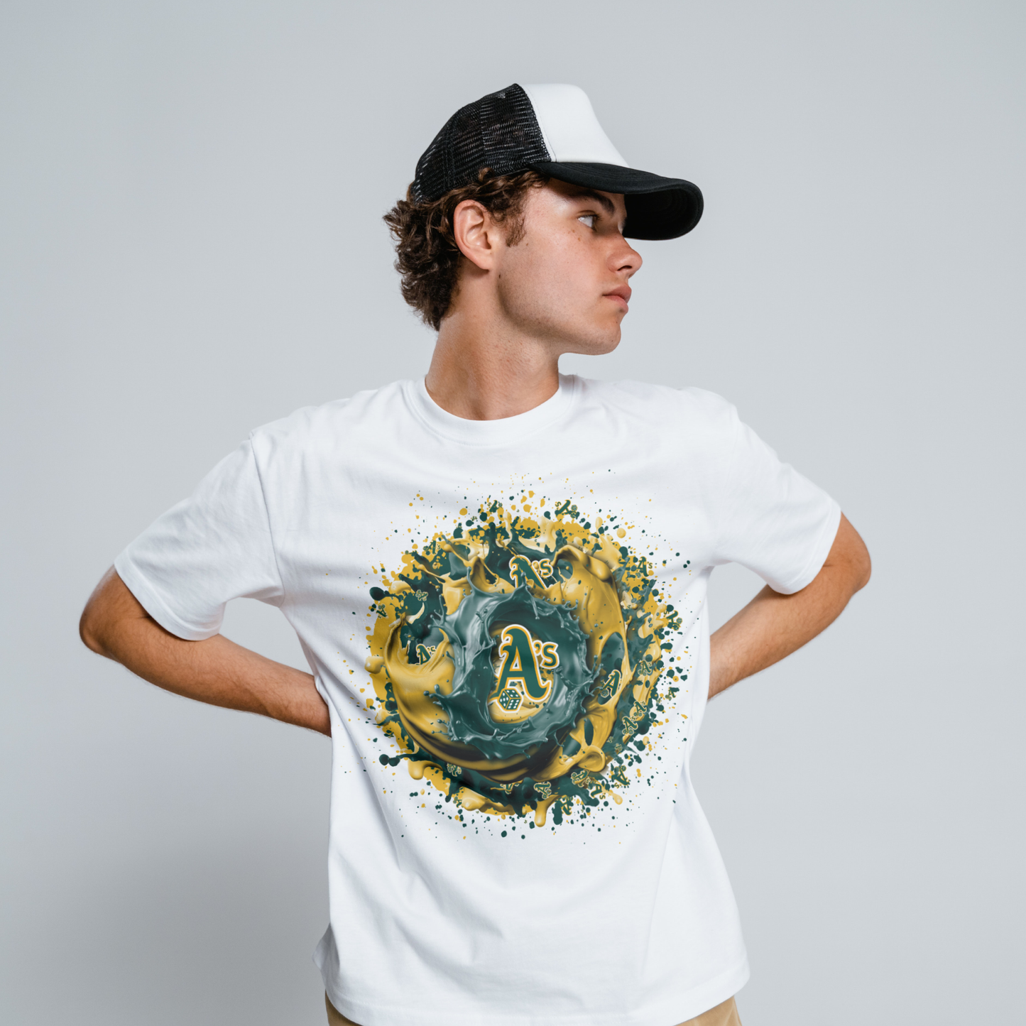 Baseball Splatter Sublimation/DTF T-shirt Images