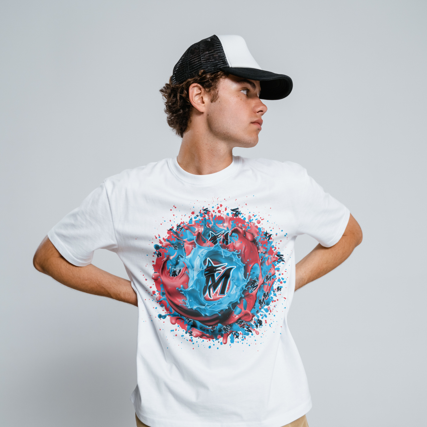 Baseball Splatter Sublimation/DTF T-shirt Images