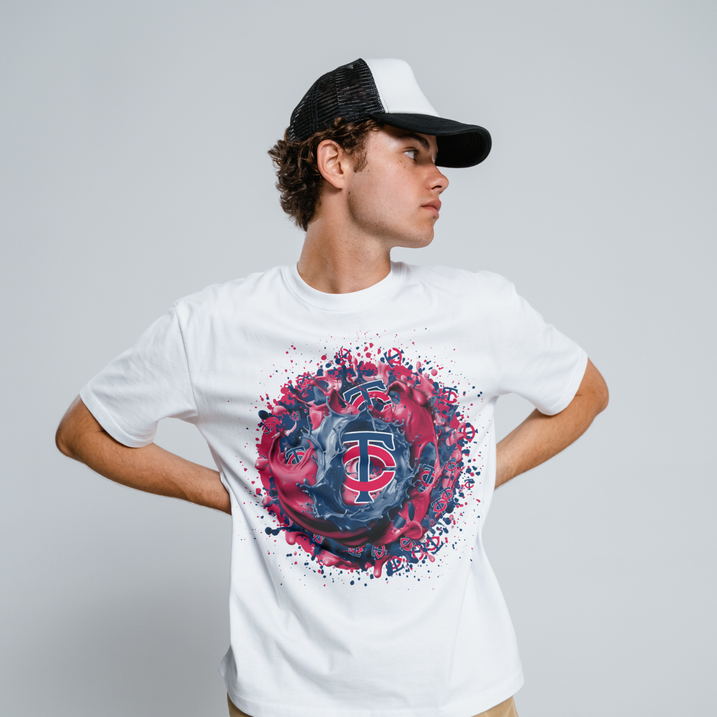 Baseball Splatter Sublimation/DTF T-shirt Images