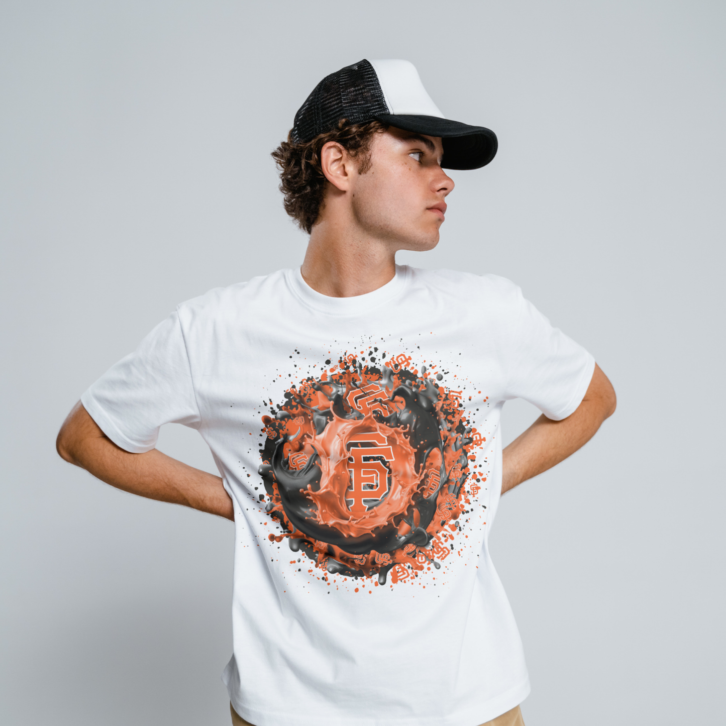 Baseball Splatter Sublimation/DTF T-shirt Images