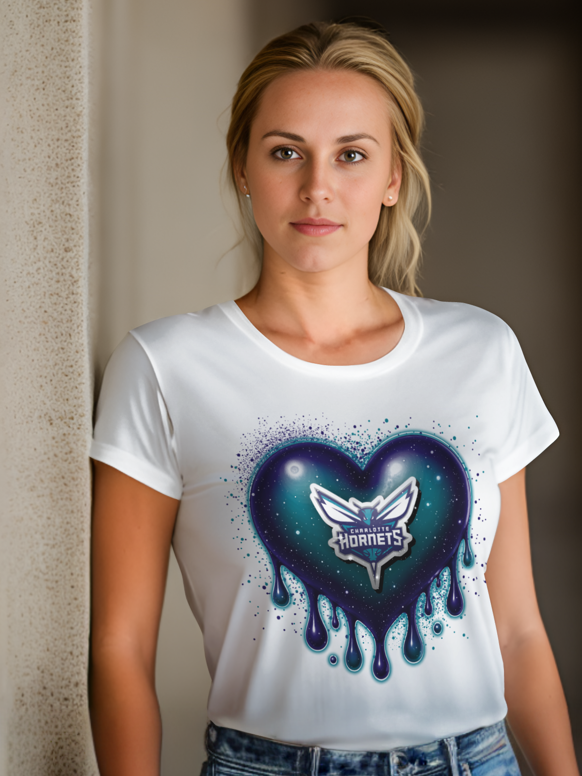 HeartDrip Basketball Sublimation/DTF T-shirt Images