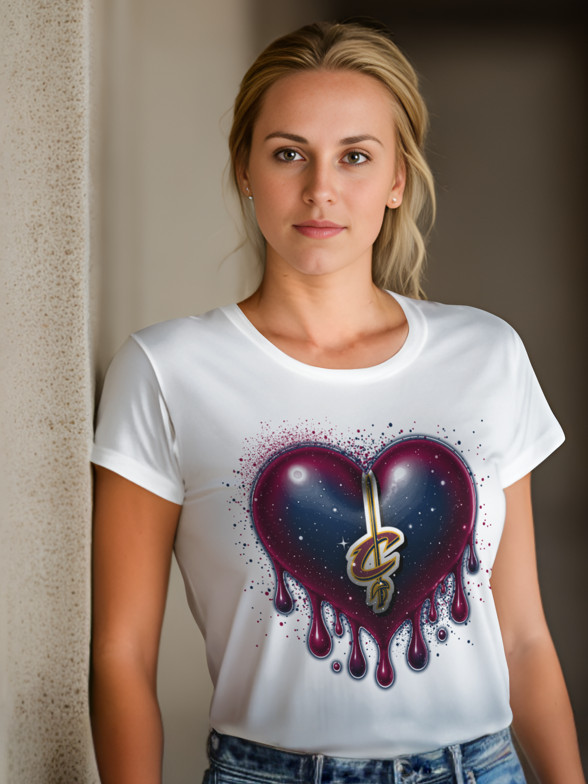 HeartDrip Basketball Sublimation/DTF T-shirt Images
