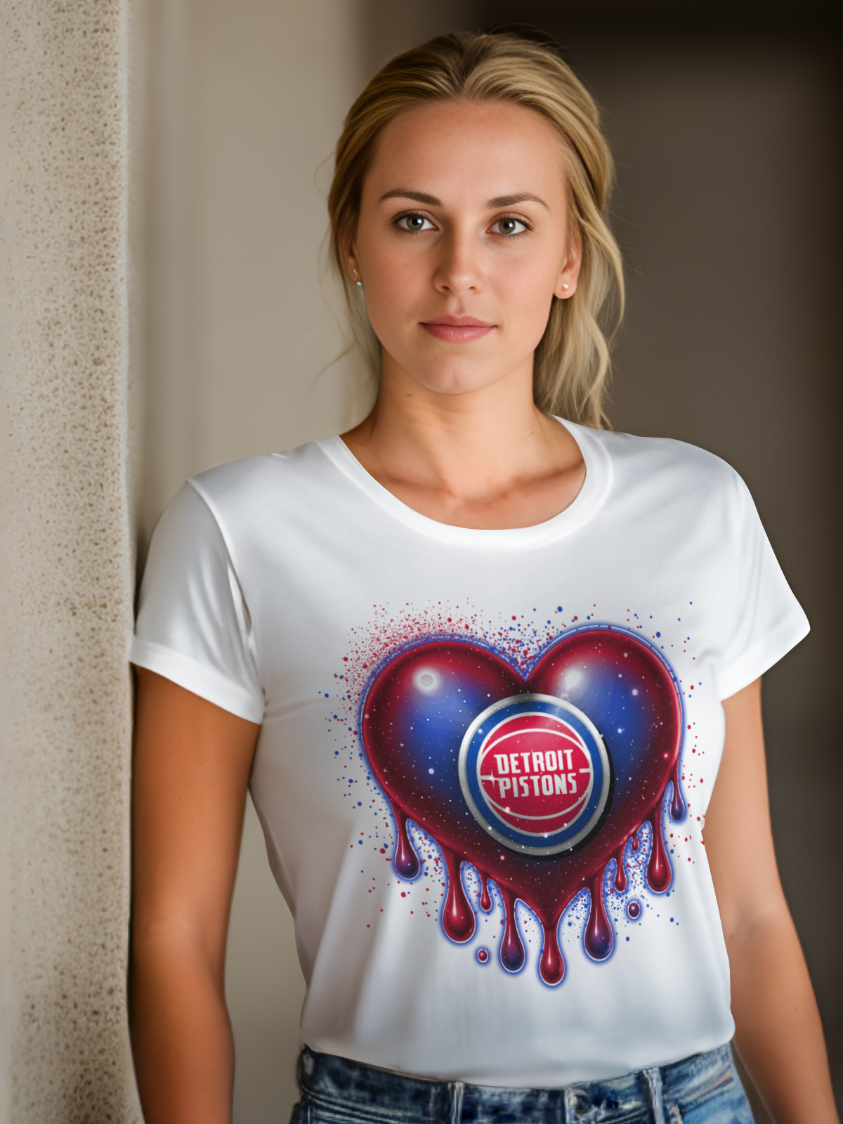 HeartDrip Basketball Sublimation/DTF T-shirt Images