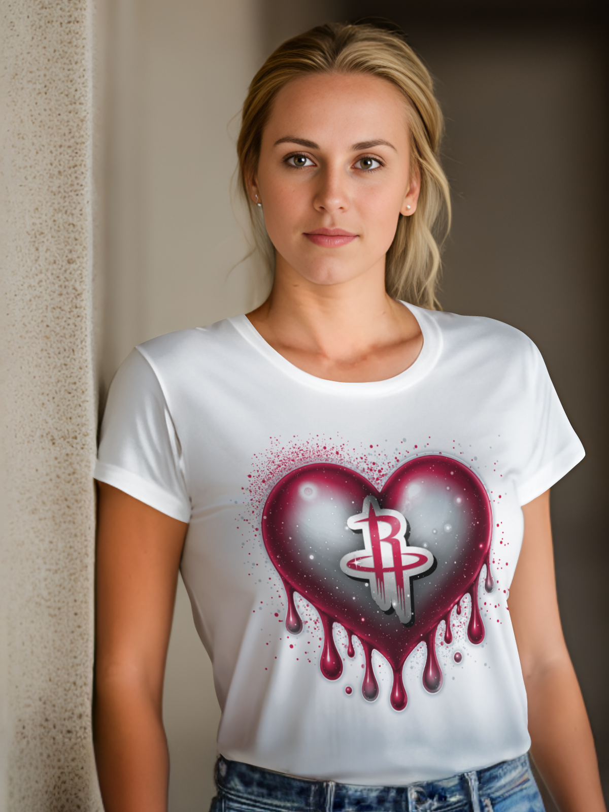 HeartDrip Basketball Sublimation/DTF T-shirt Images