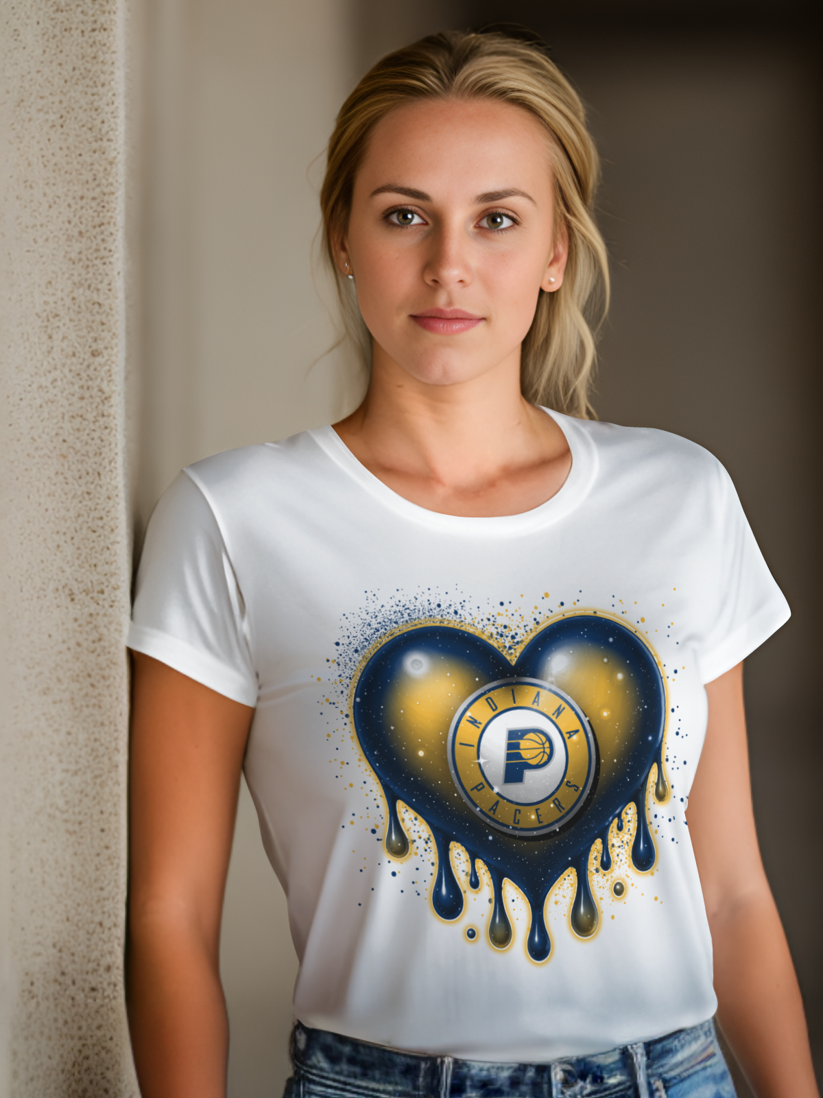 HeartDrip Basketball Sublimation/DTF T-shirt Images