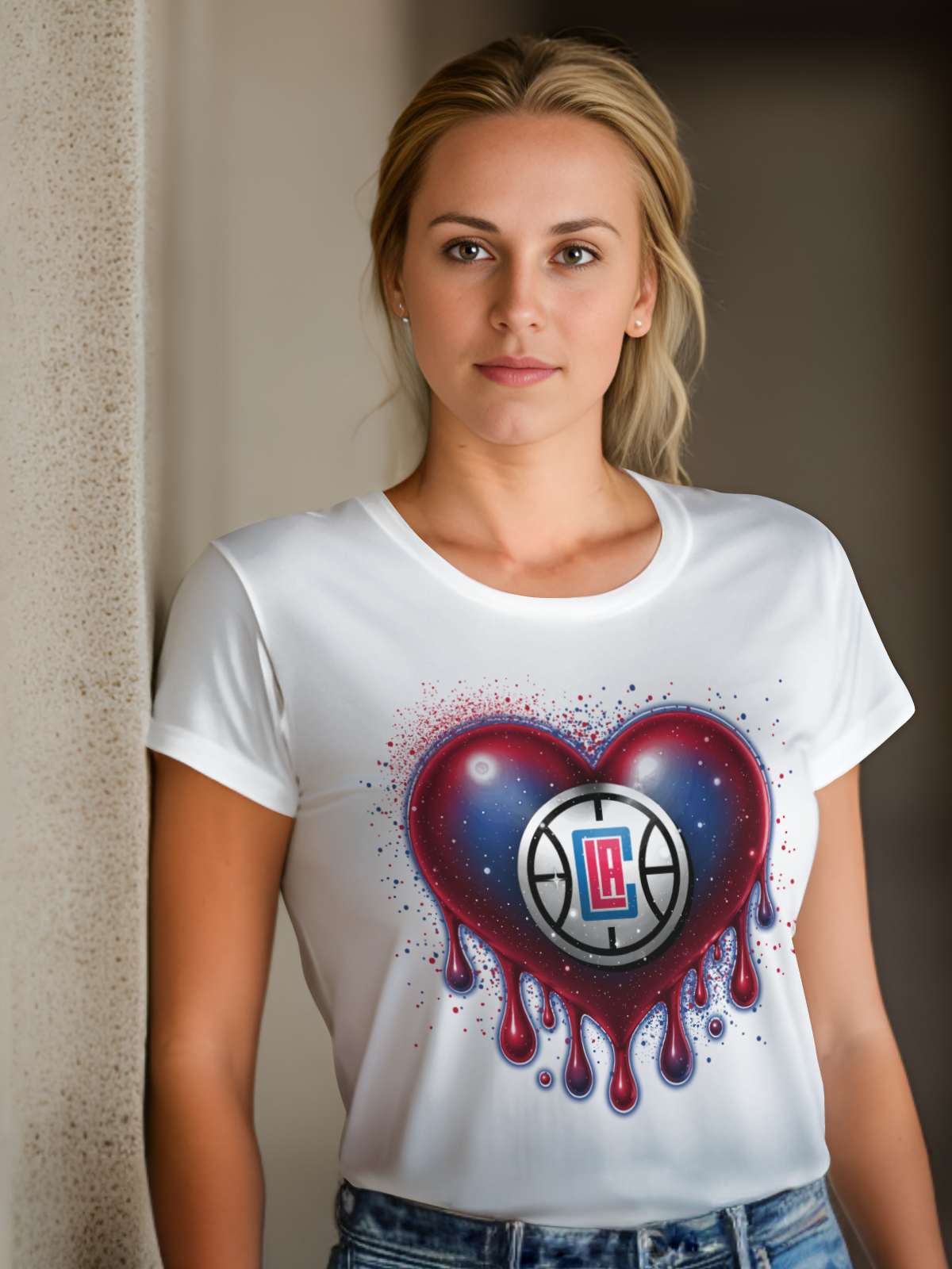 HeartDrip Basketball Sublimation/DTF T-shirt Images