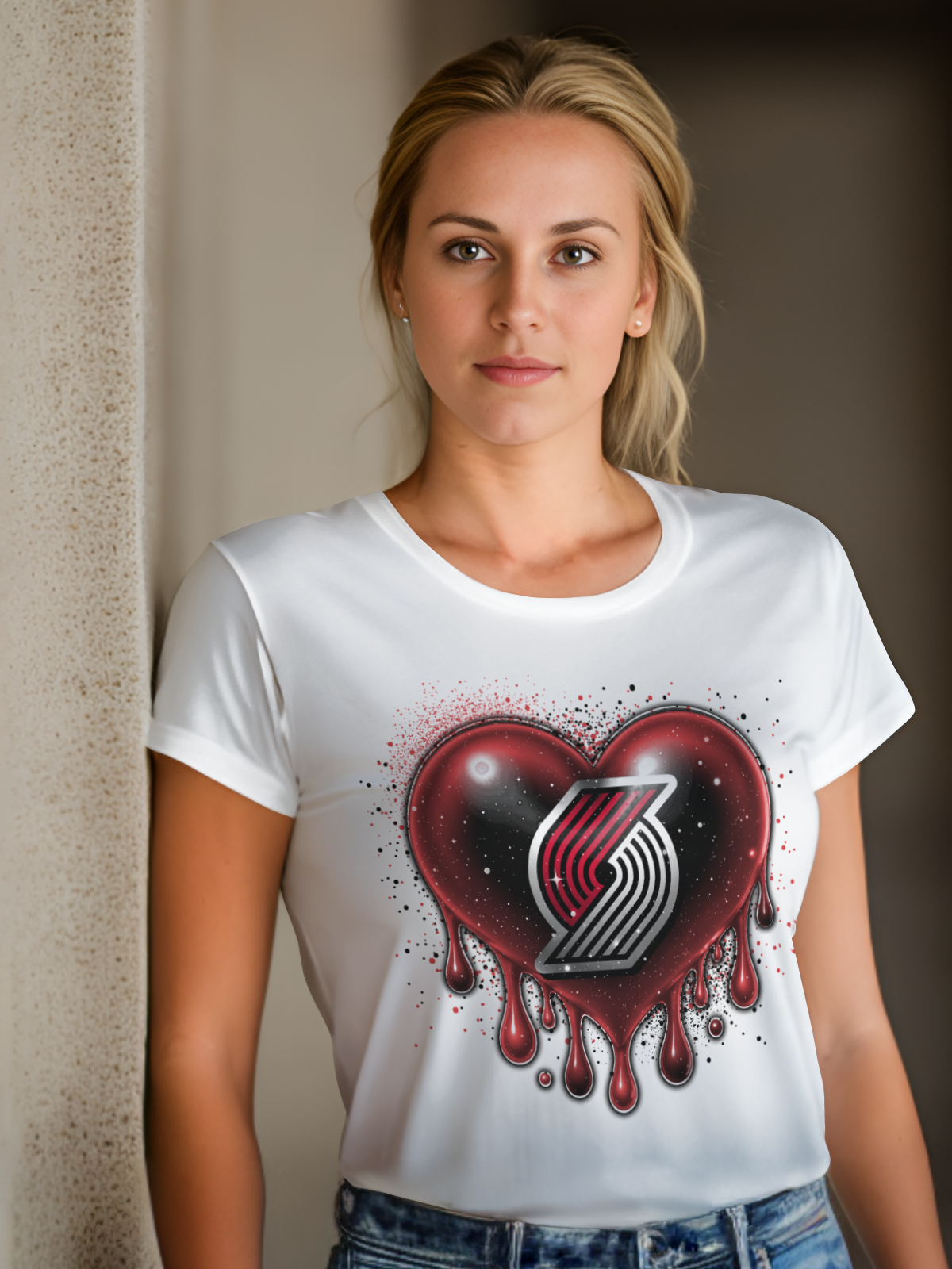 HeartDrip Basketball Sublimation/DTF T-shirt Images