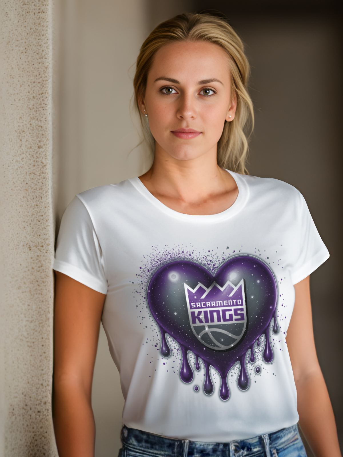 HeartDrip Basketball Sublimation/DTF T-shirt Images