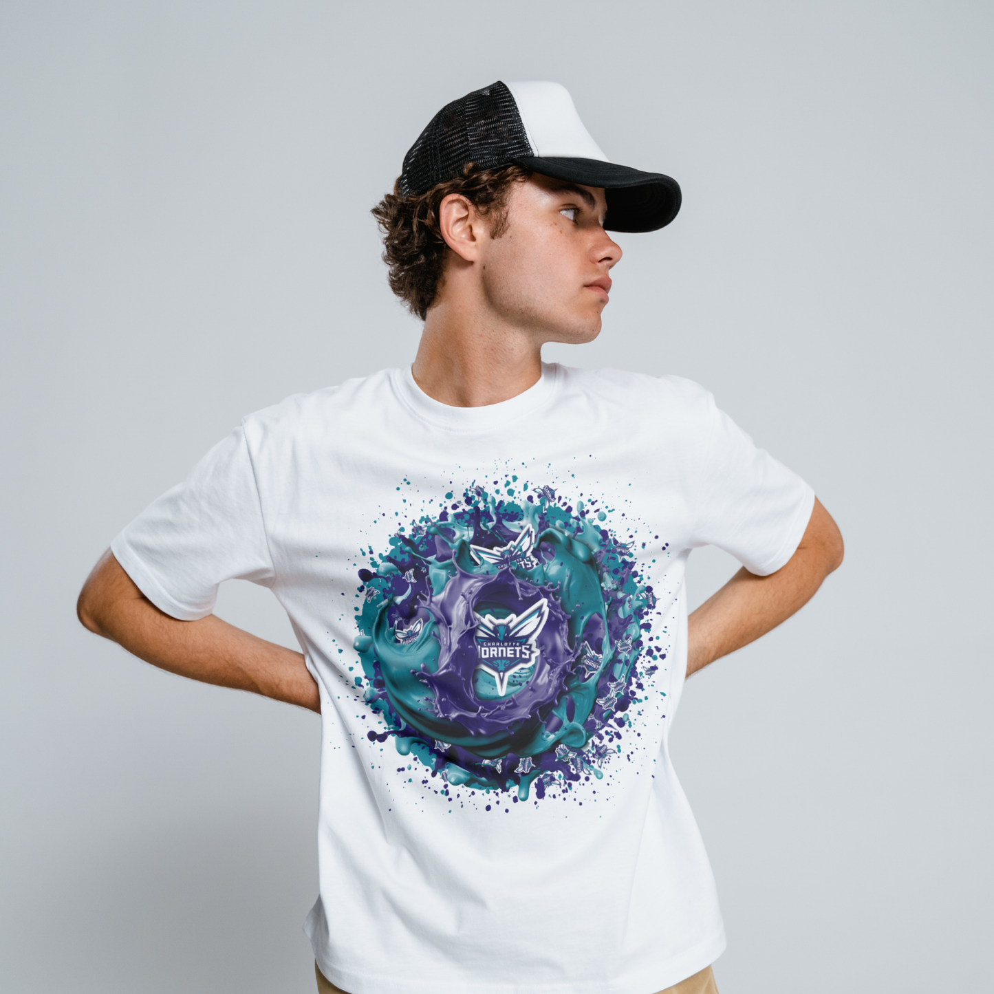 Basketball Splatter Sublimation/DTF T-shirt Images