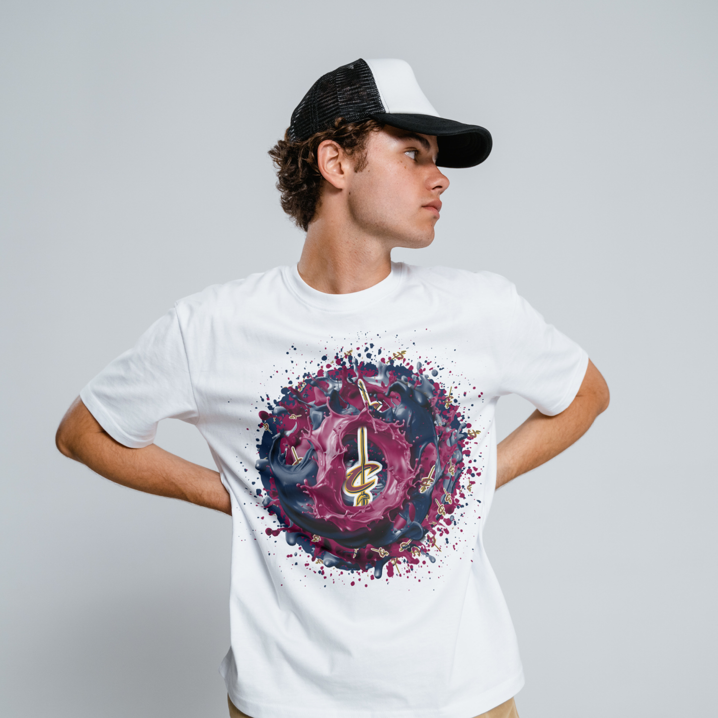 Basketball Splatter Sublimation/DTF T-shirt Images