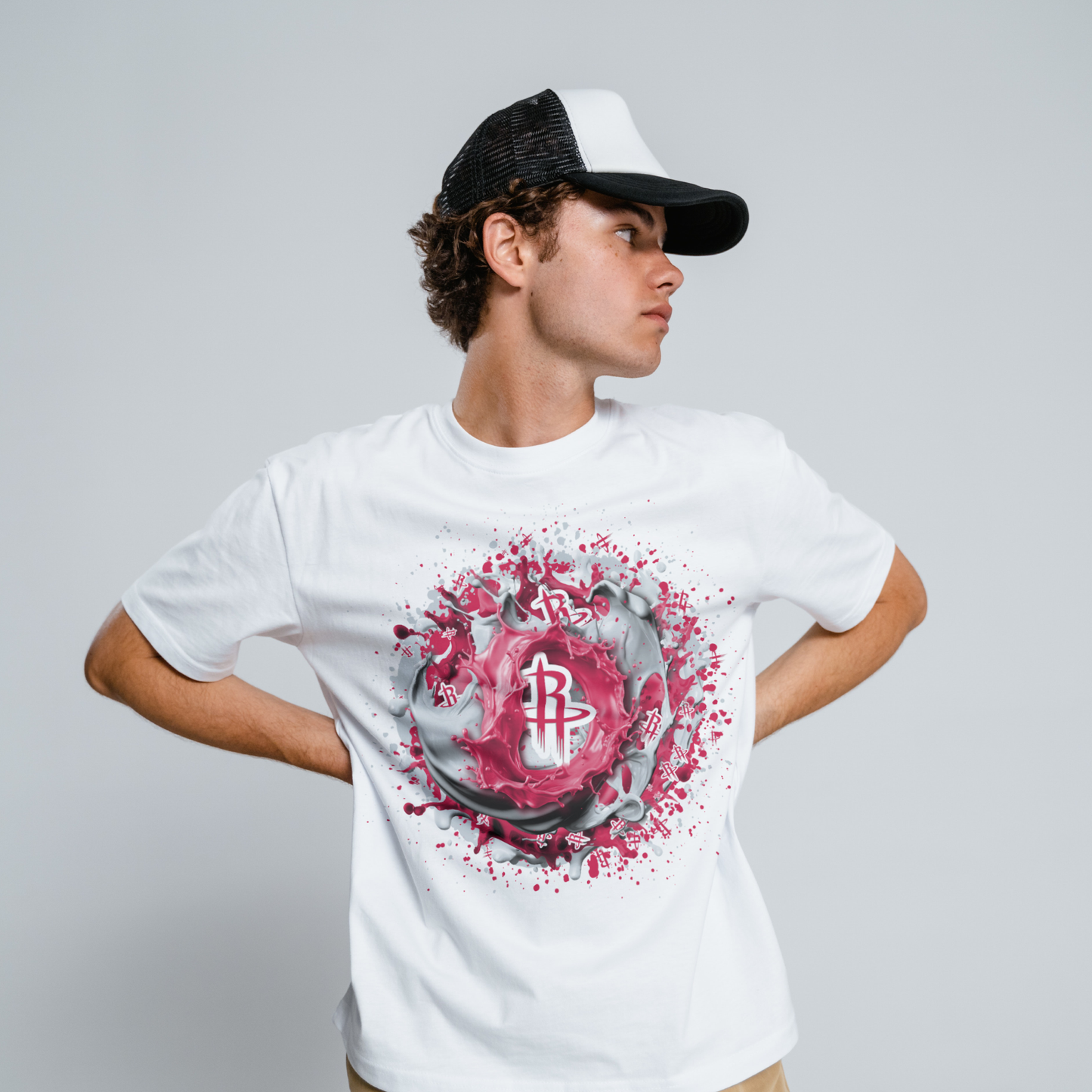 Basketball Splatter Sublimation/DTF T-shirt Images