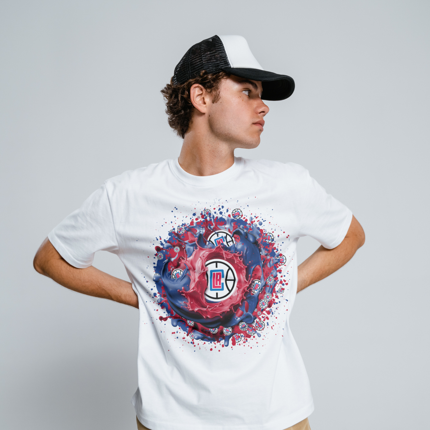 Basketball Splatter Sublimation/DTF T-shirt Images