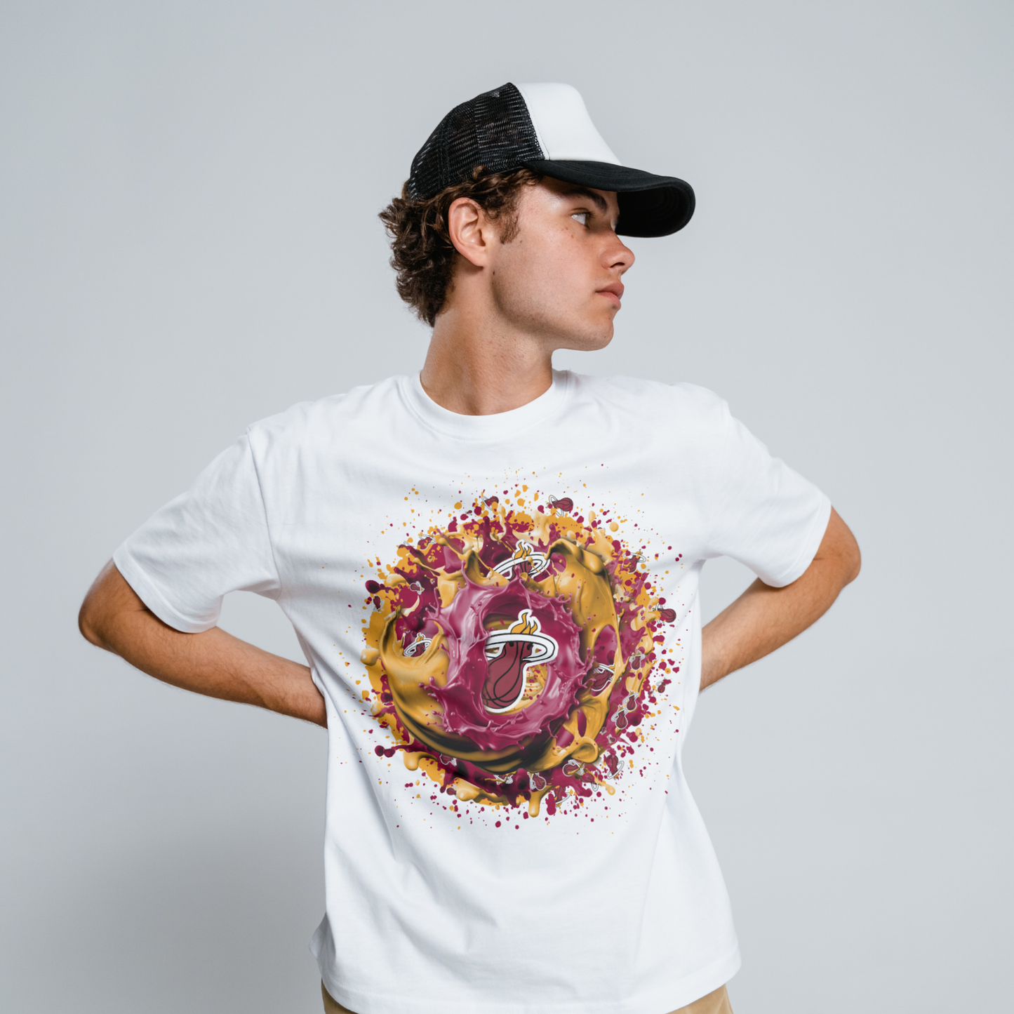 Basketball Splatter Sublimation/DTF T-shirt Images