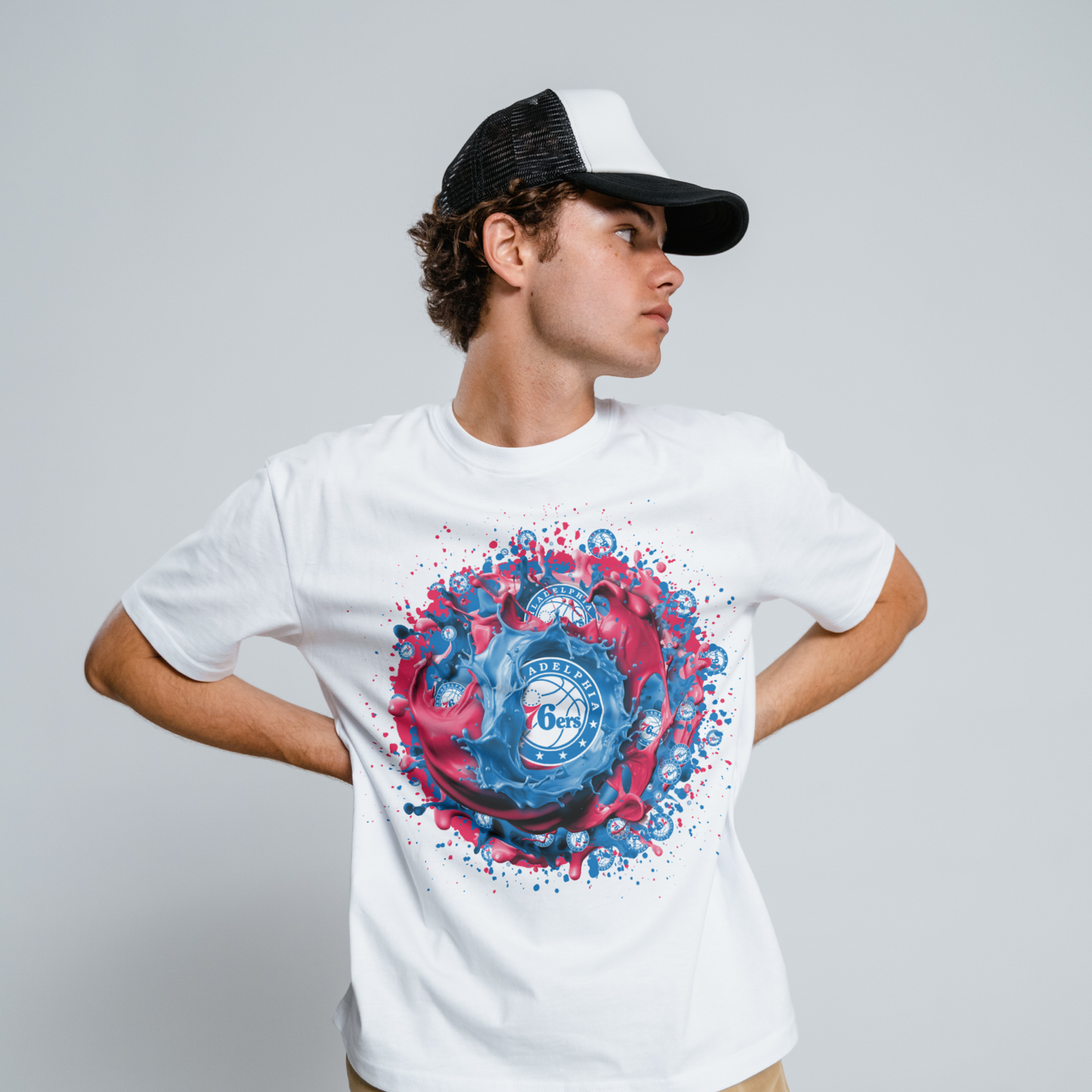 Basketball Splatter Sublimation/DTF T-shirt Images
