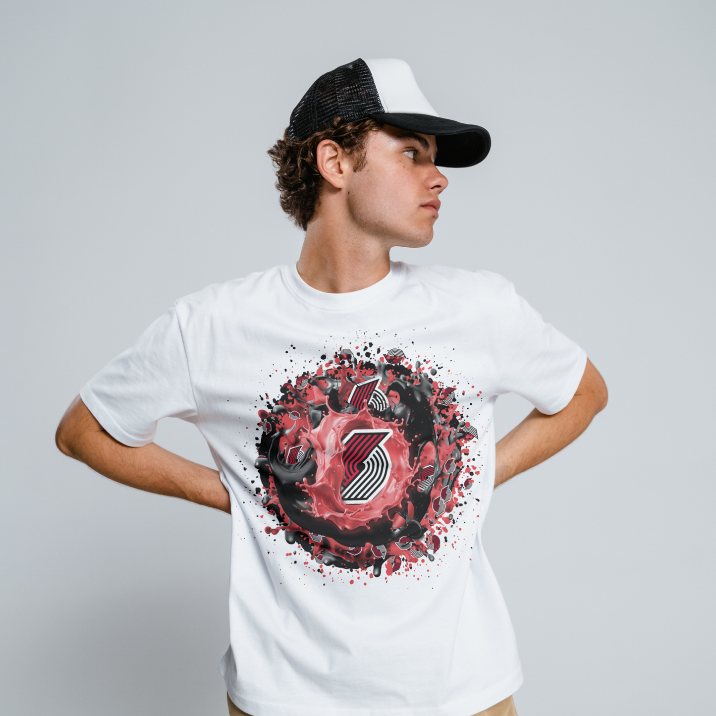 Basketball Splatter Sublimation/DTF T-shirt Images