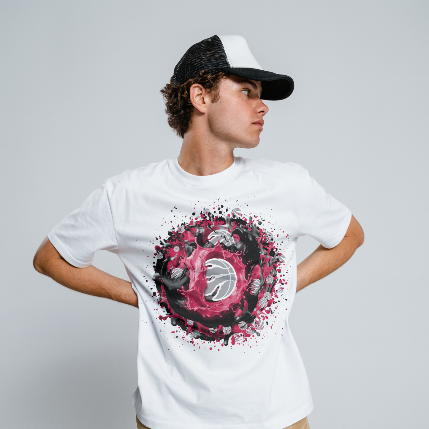 Basketball Splatter Sublimation/DTF T-shirt Images