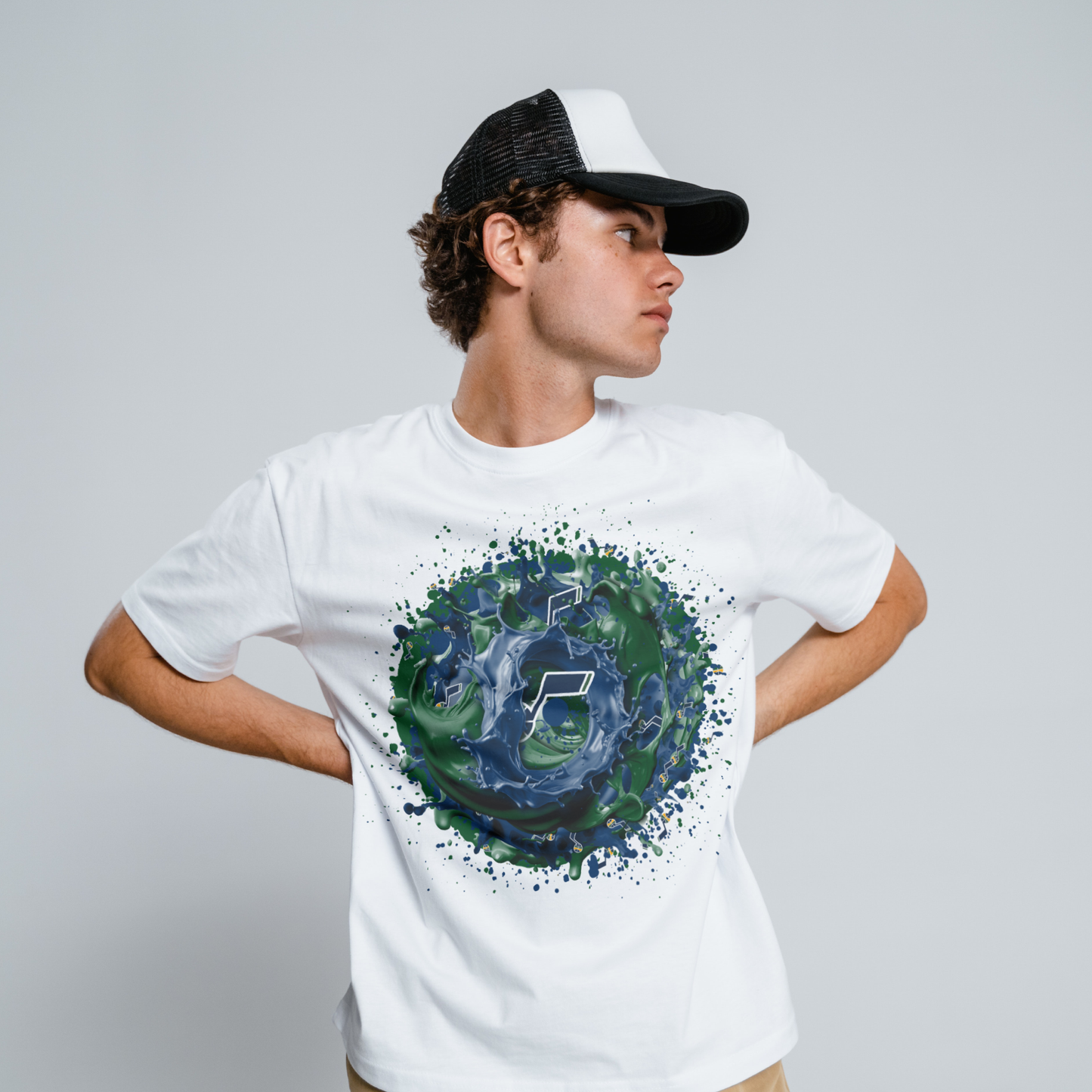 Basketball Splatter Sublimation/DTF T-shirt Images