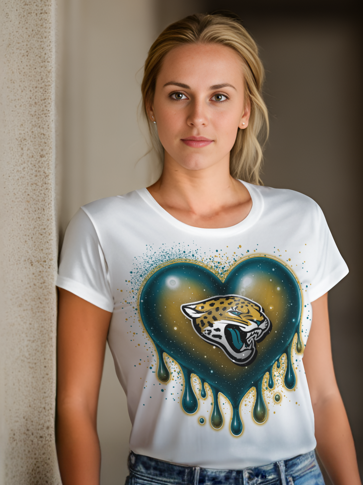 HeartDrip Football Sublimation/DTF T-Shirt Images