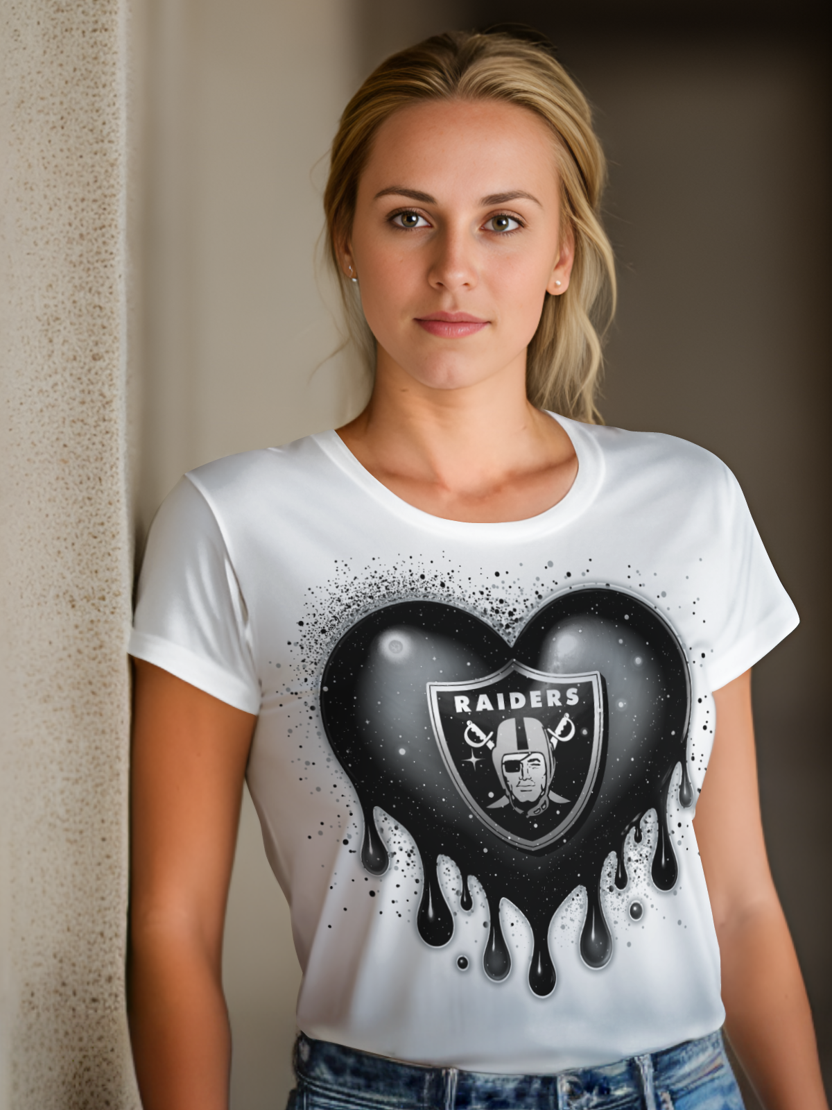 HeartDrip Football Sublimation/DTF T-Shirt Images