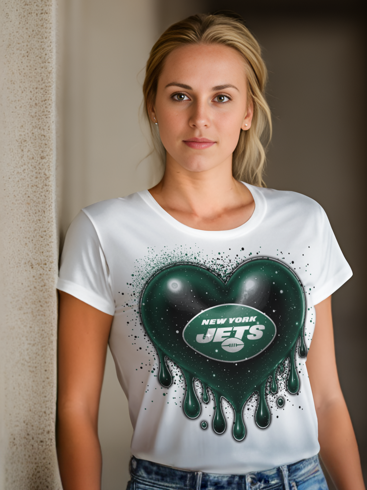 HeartDrip Football Sublimation/DTF T-Shirt Images