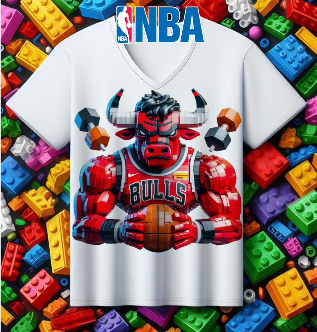 Block Basketball Sublimation T-Shirt/DTF Image Bundle
