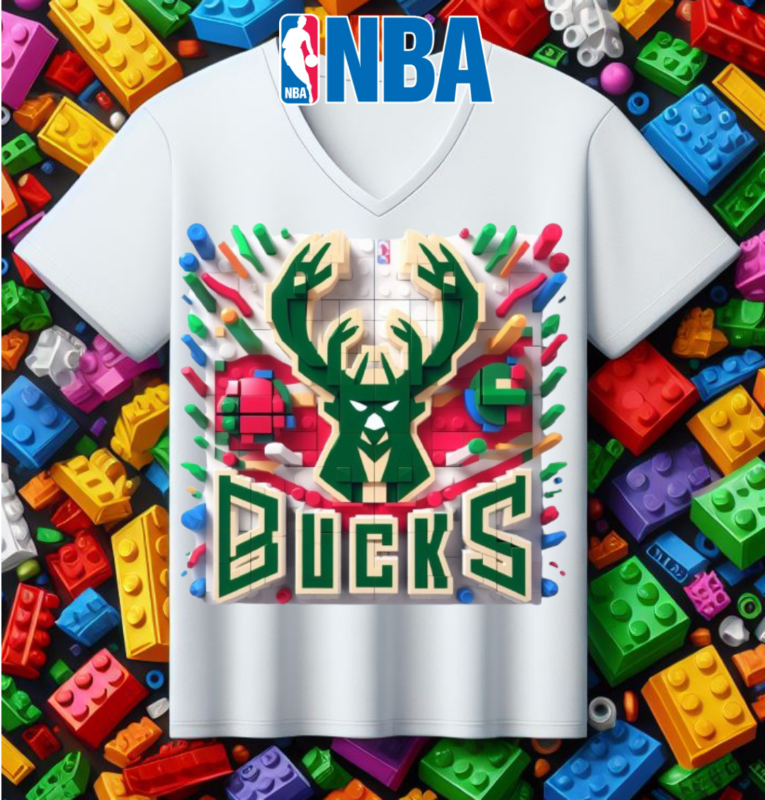 Block Basketball Sublimation T-Shirt/DTF Image Bundle