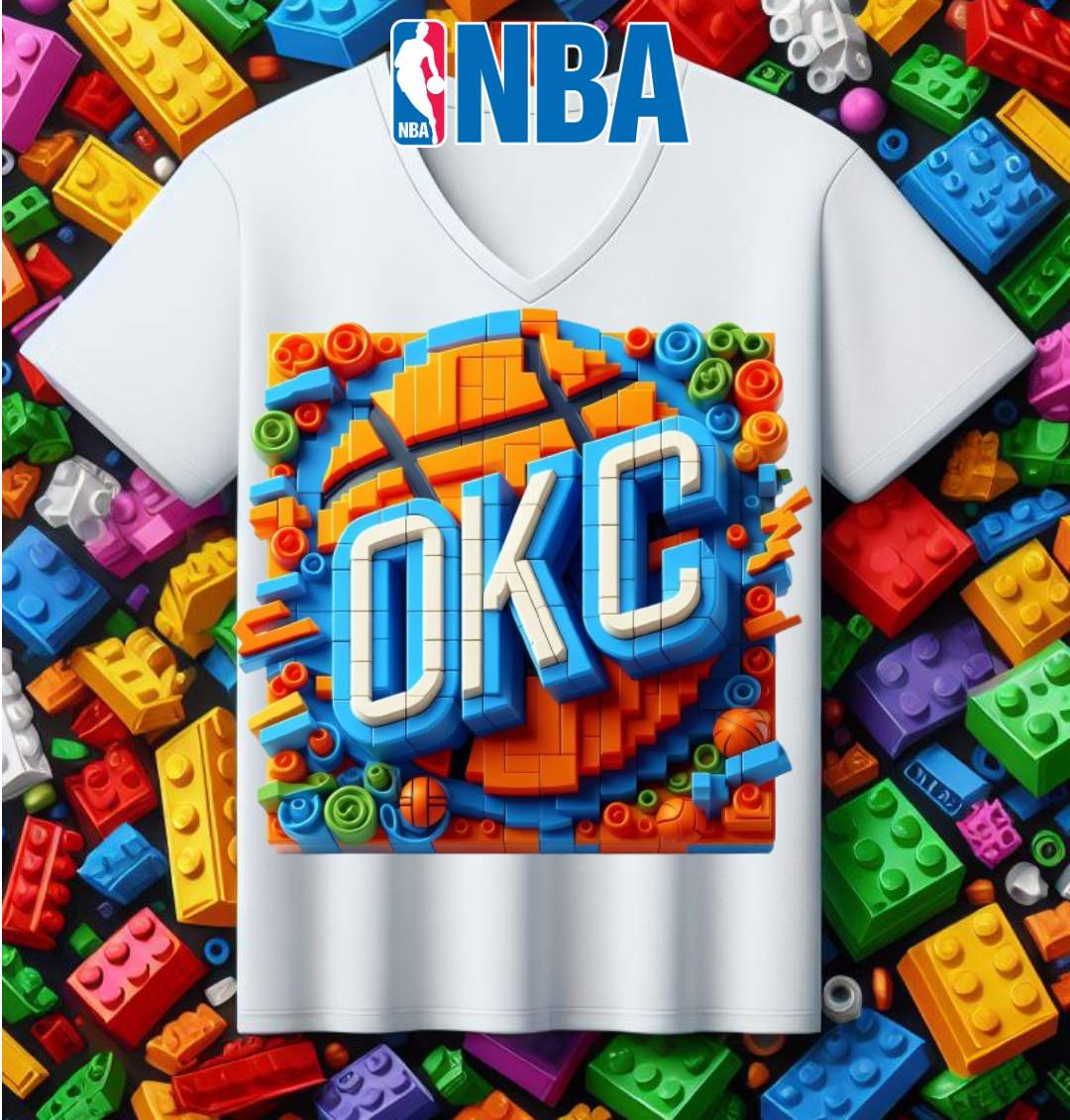 Block Basketball Sublimation T-Shirt/DTF Image Bundle