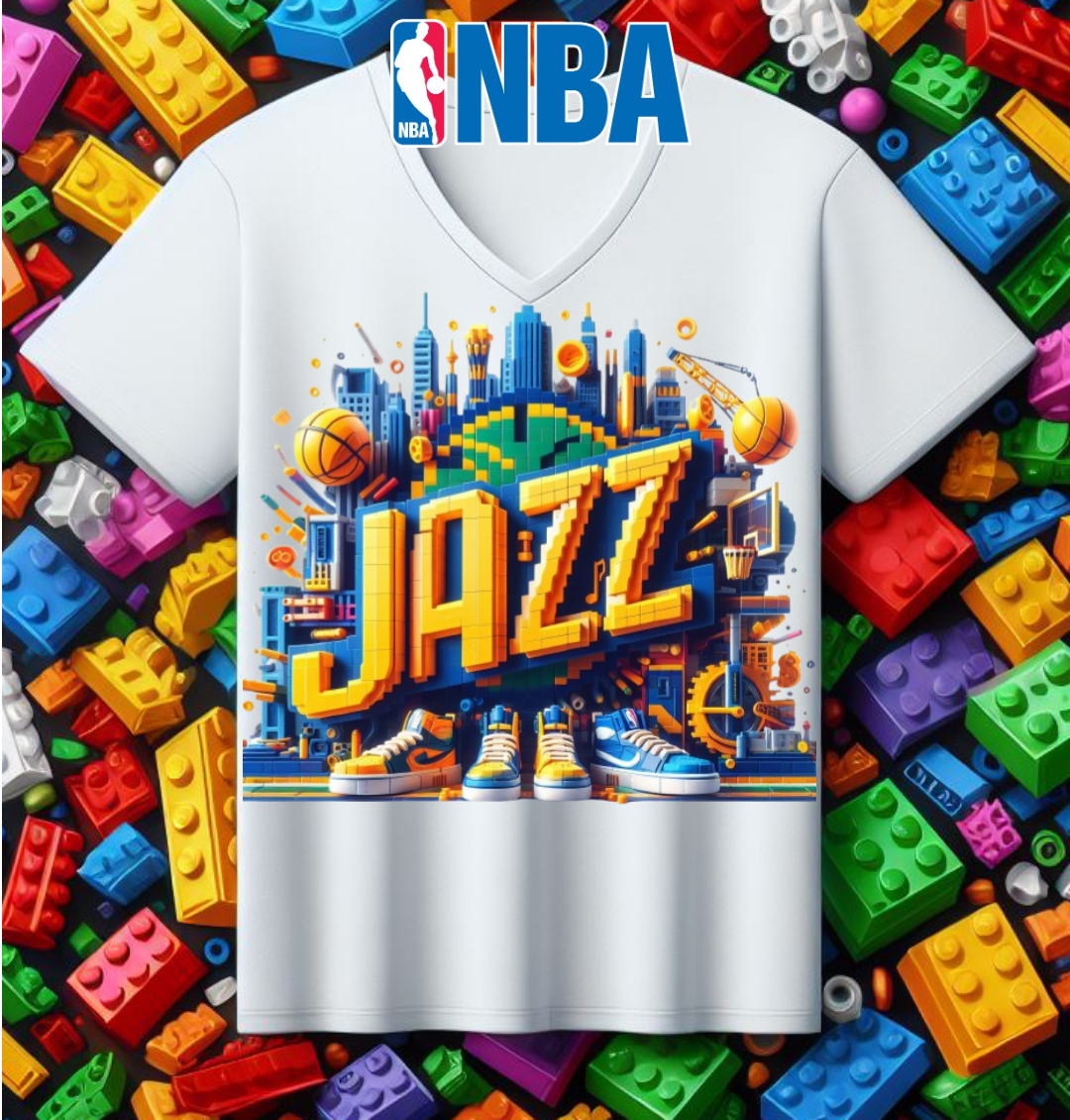 Block Basketball Sublimation T-Shirt/DTF Image Bundle